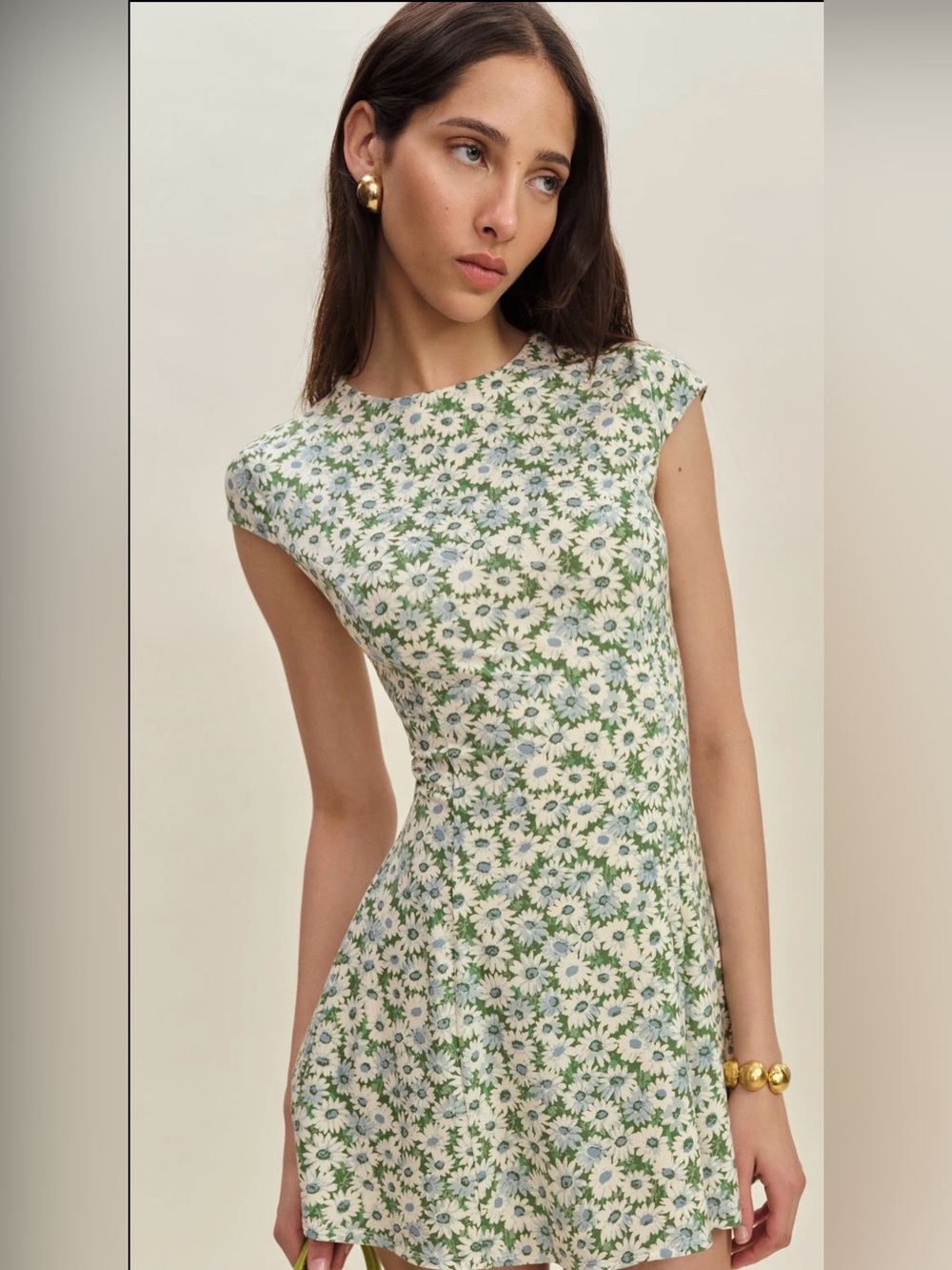 Reformation Yves Knit Dress in Daisy Meadow size XL SOLD OUT WORN ONCE
